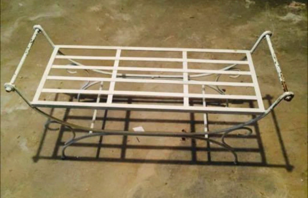 Brass and Iron Bench - photo 2
