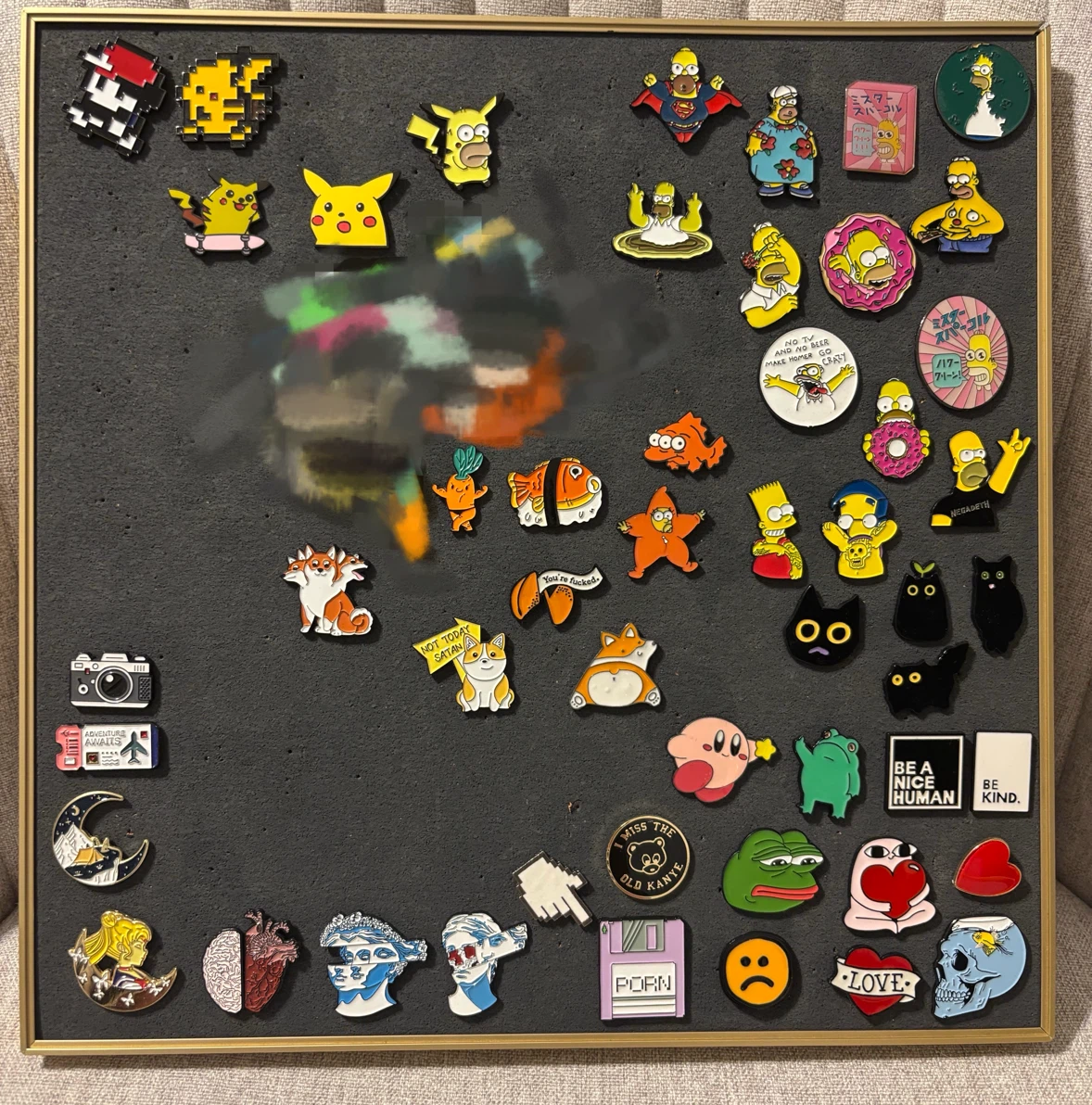 Enamel Pin Collection with Board