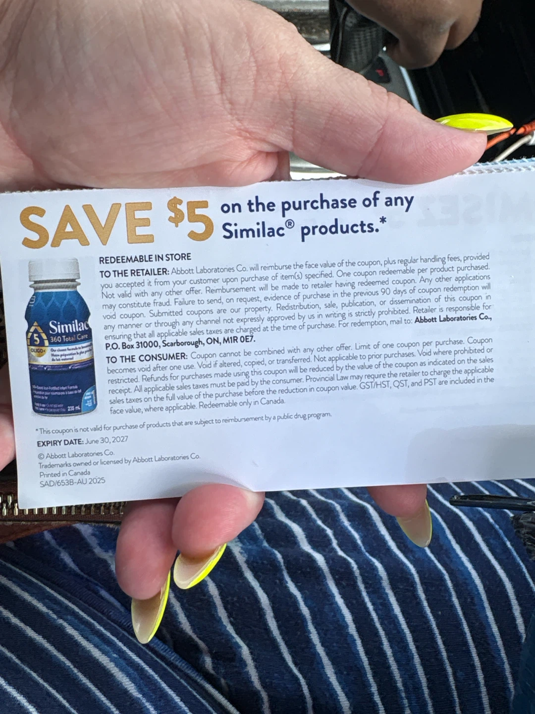 $5 off Similac products coupon