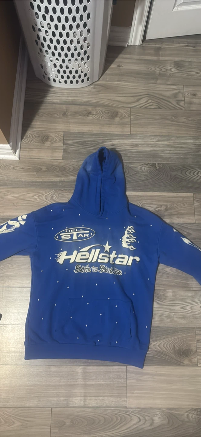 Hellstar Blue Hoodie Faith to Paradise