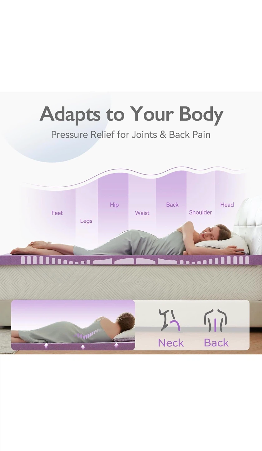 Purple Foam Mattress Topper ( Twin Size ) - photo 4