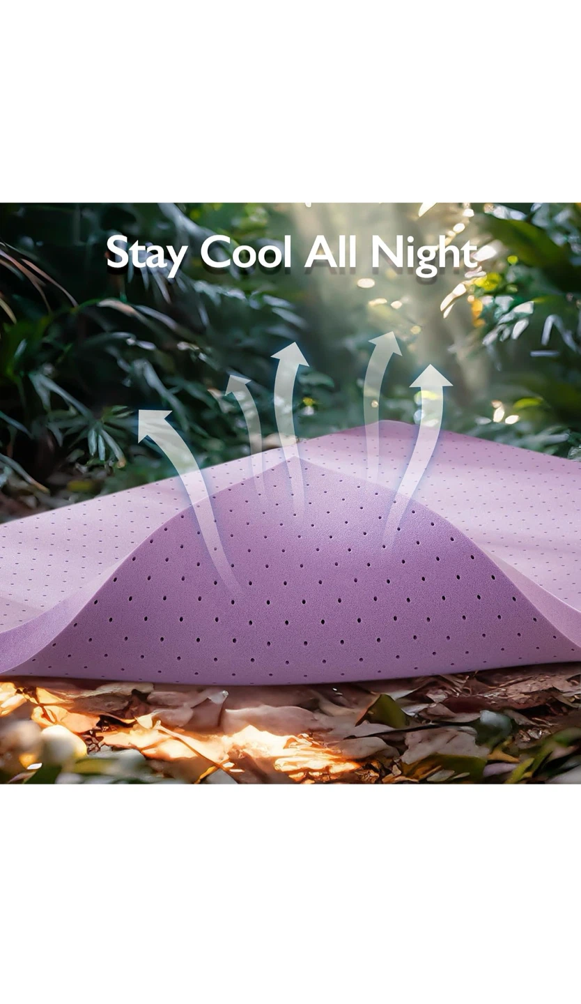 Purple Foam Mattress Topper ( Twin Size ) - photo 5