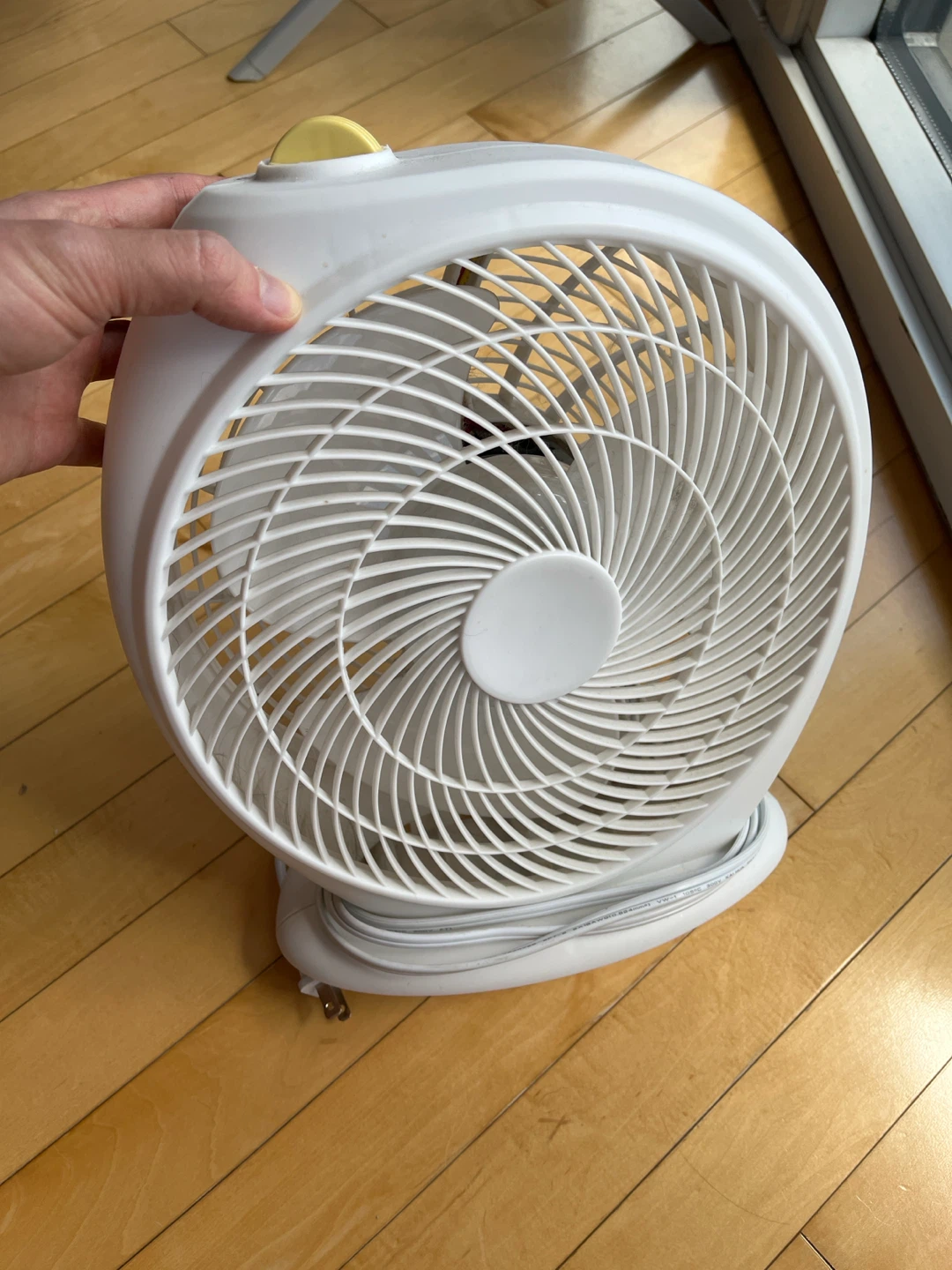 White Portable Fan