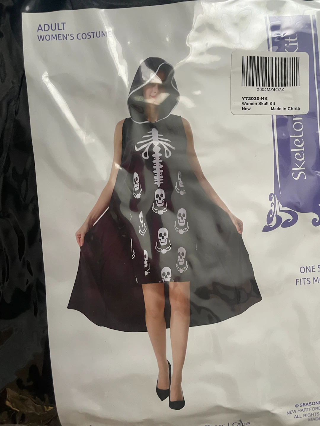 NEW! Skeleton Costume Adult Women's One Size - photo 2