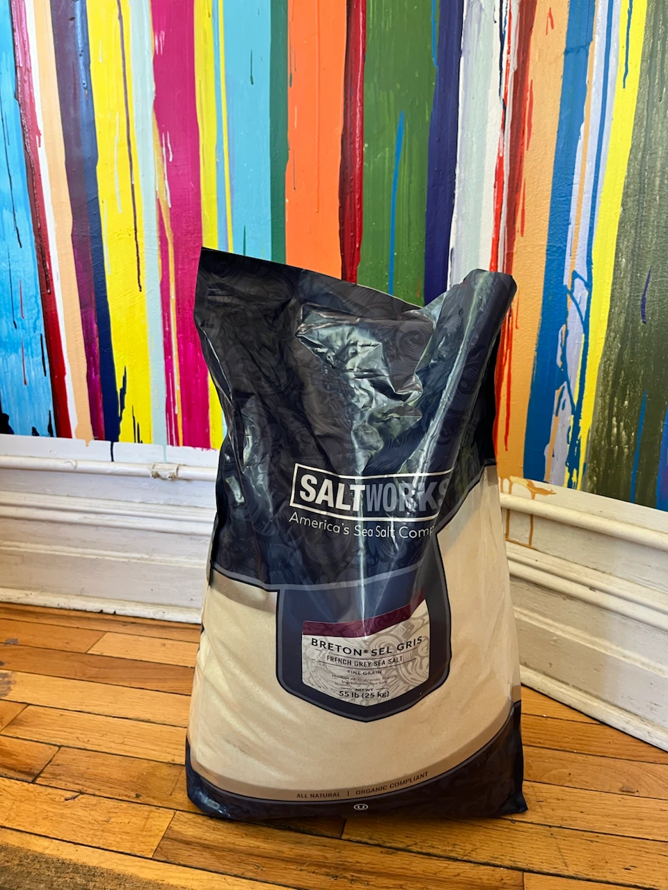 Saltworks Breton Fine Sel Gris French Grey Sea Salt 55 lb