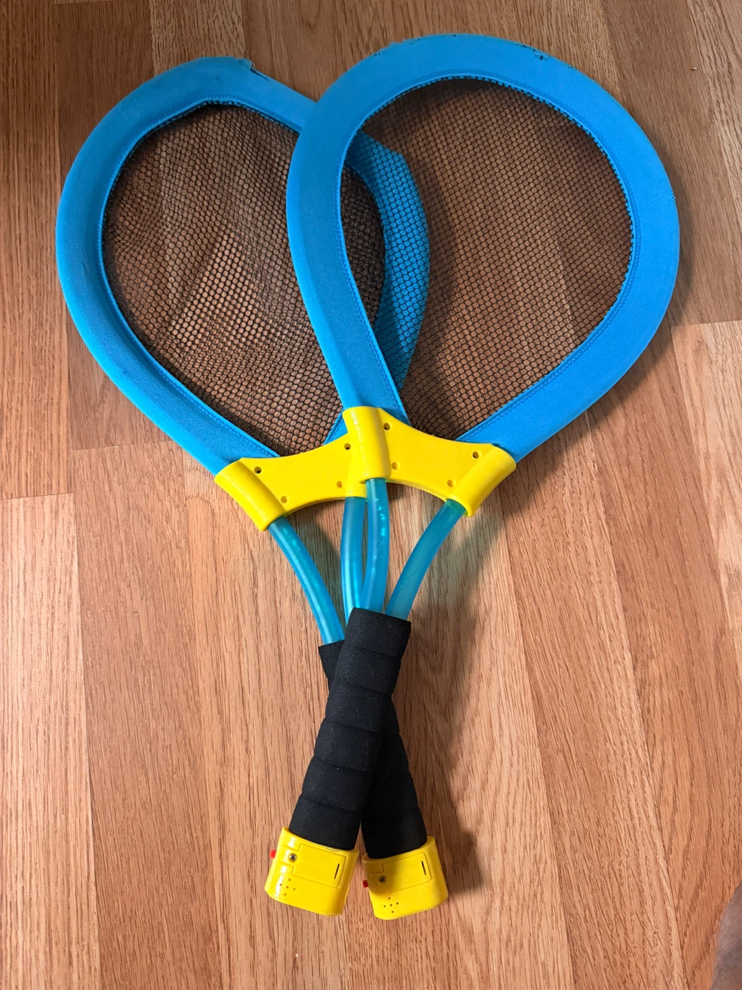 Kids Foam Racket Set - Blue & Yellow