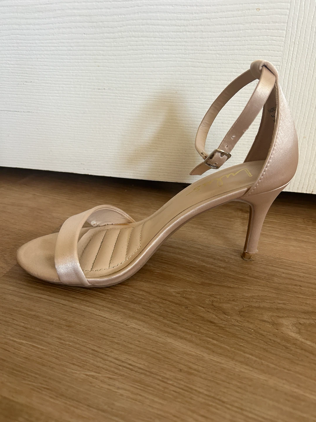 Lulus Beige Satin Heels (Size 5.5) - photo 2