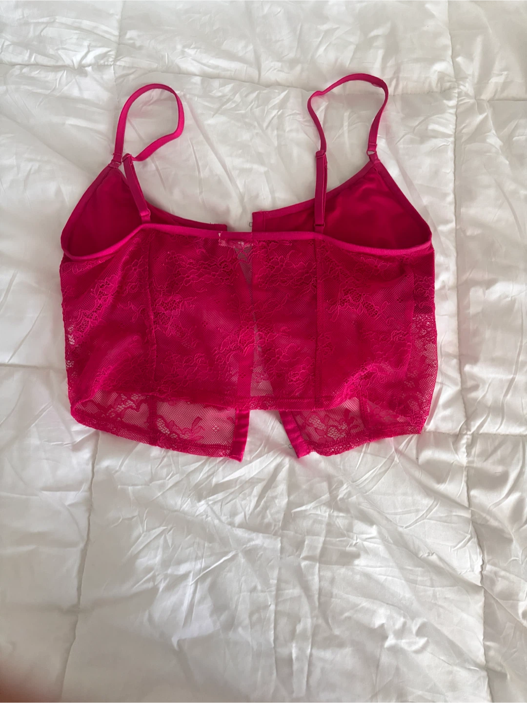 Garage Pink Lace Corset Top - photo 2
