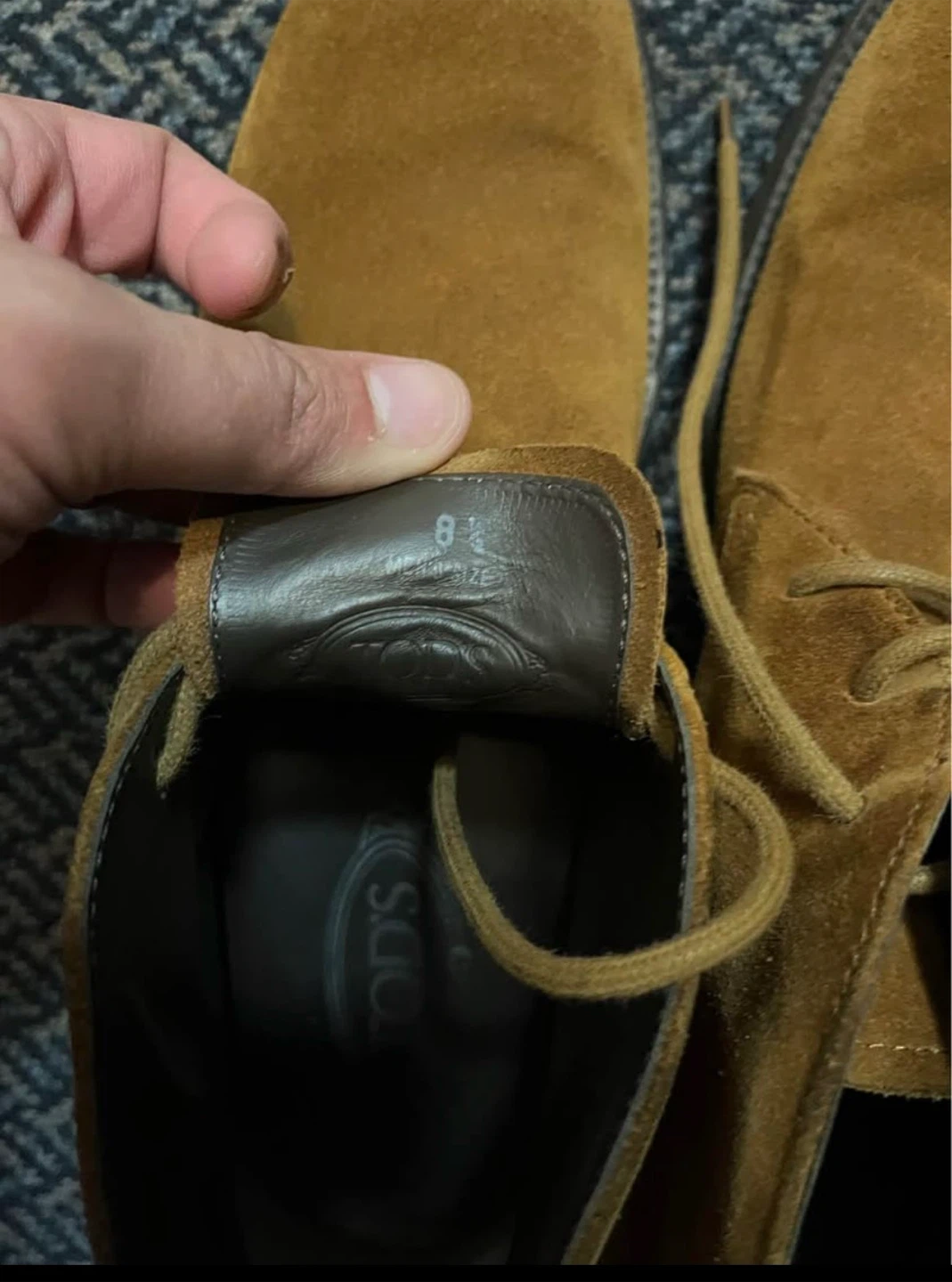 TOD'S Suede Chukka Boots Size 8 - photo 3