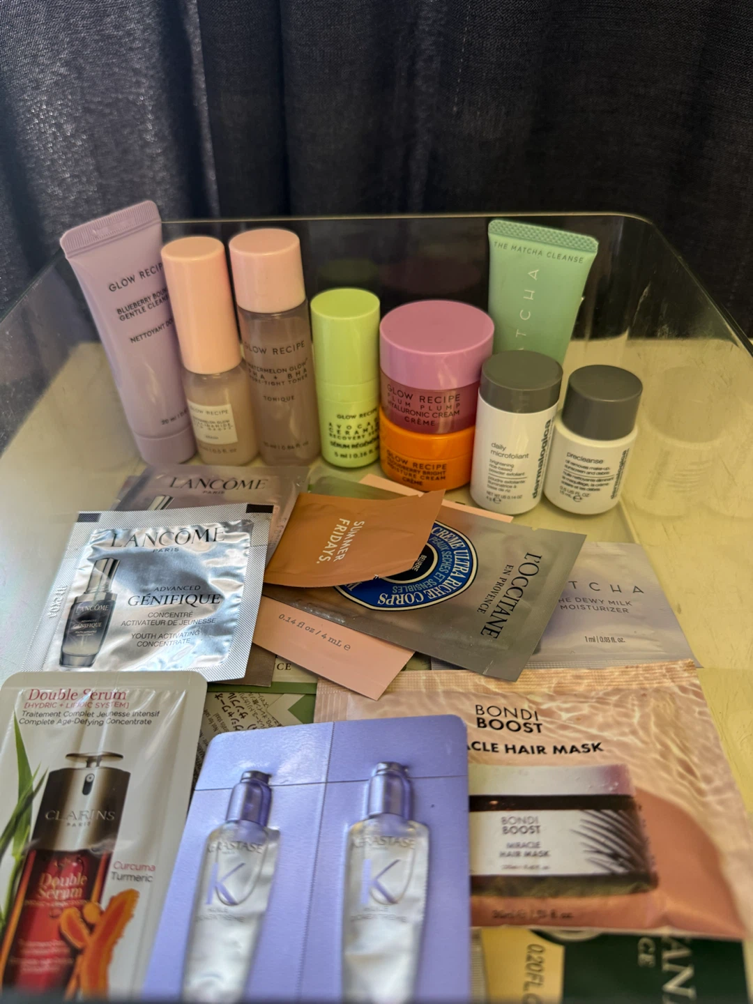 Skincare Sample Set - Glow Recipe, Lancôme, Clarins & More