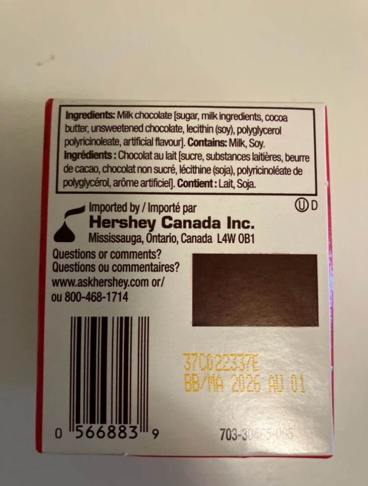 Hershey's Kisses Solid Milk Chocolate 41g - photo 2
