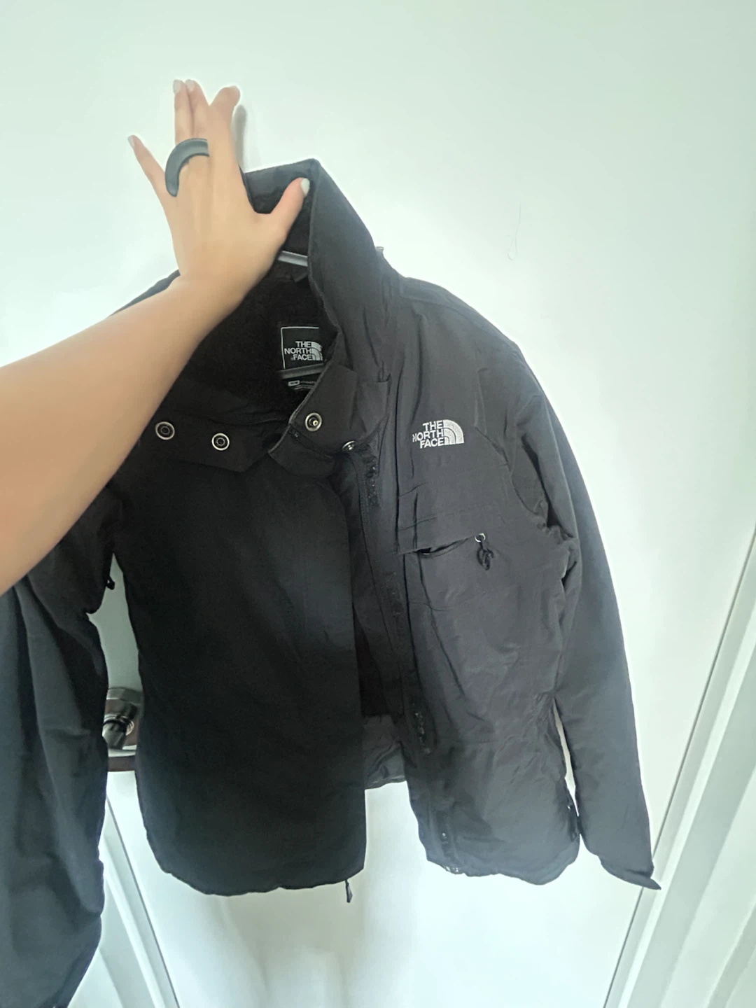 The North Face Black Fleece Lined Jacket Womens M/M