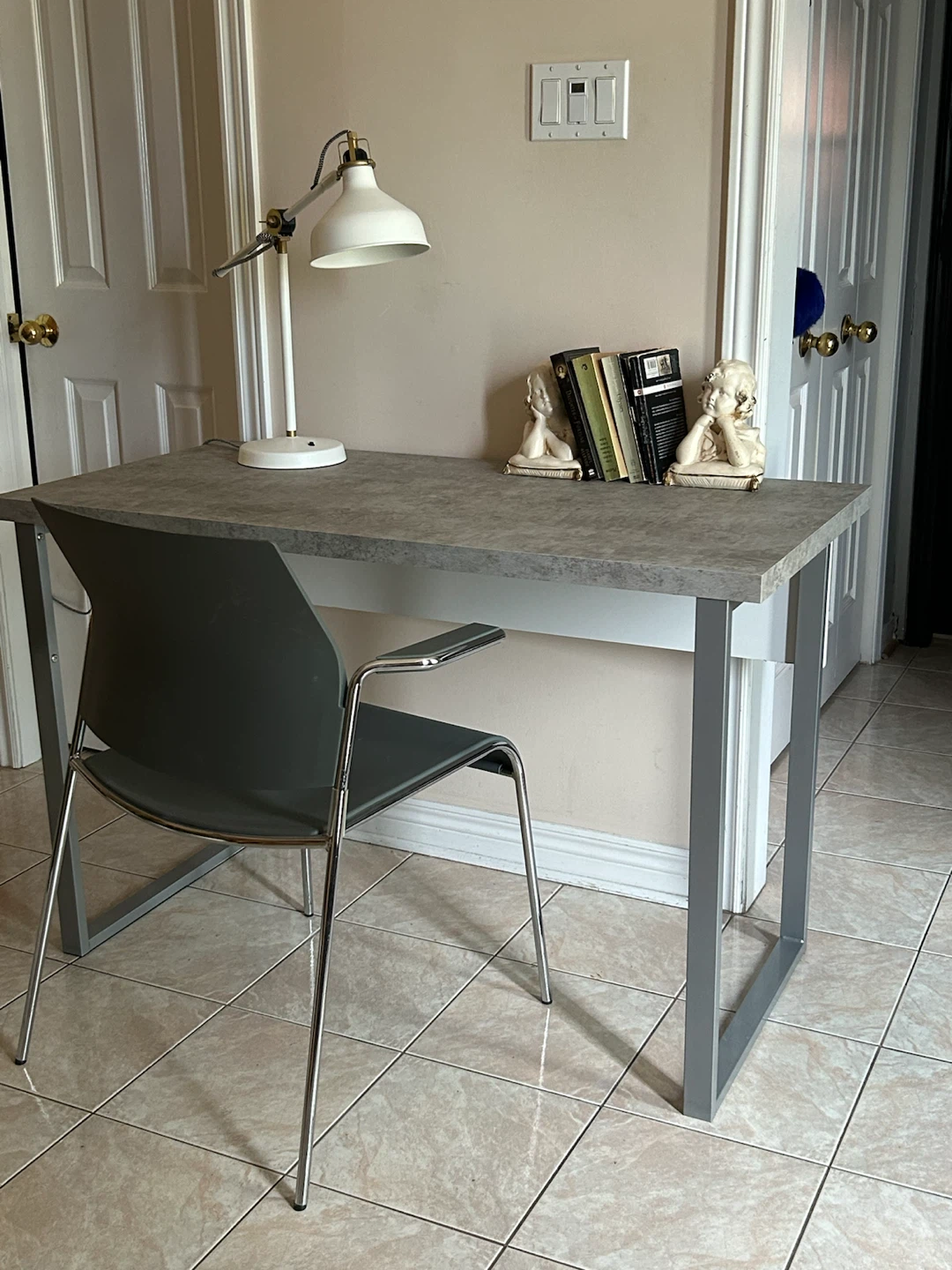 Grey Faux Concrete Desk - photo 2