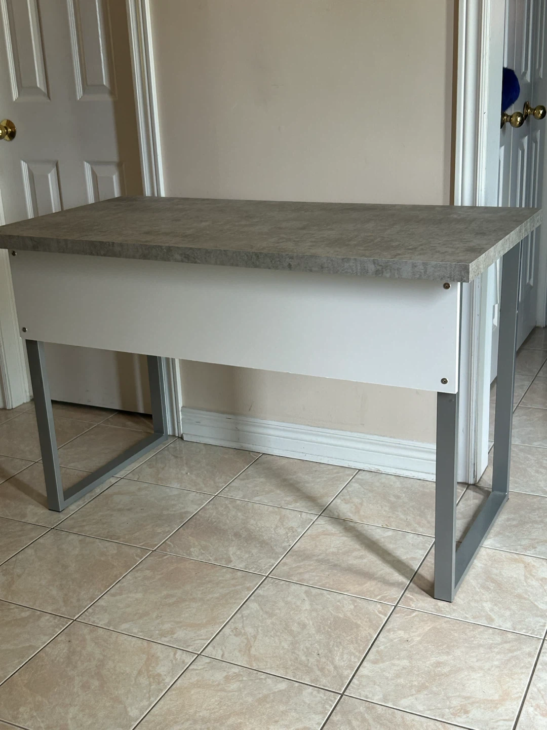 Grey Faux Concrete Desk - photo 3