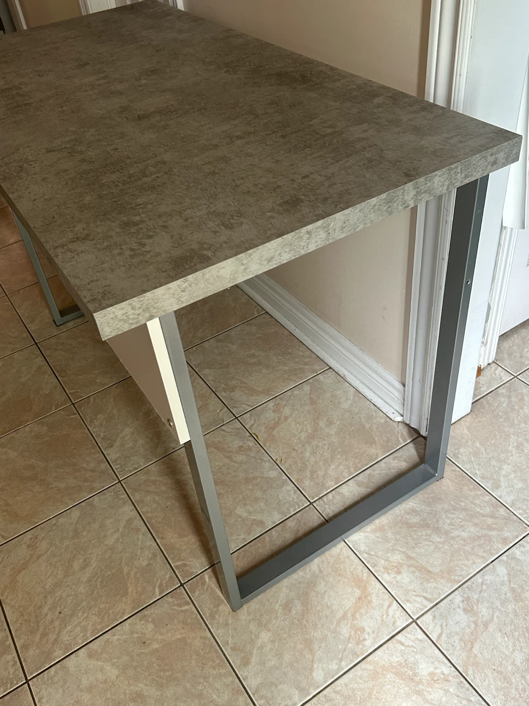 Grey Faux Concrete Desk - photo 4