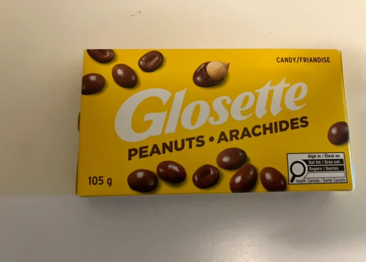 Glissette Peanuts Chocolate Candy 105g