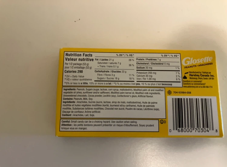 Glissette Peanuts Chocolate Candy 105g - photo 2
