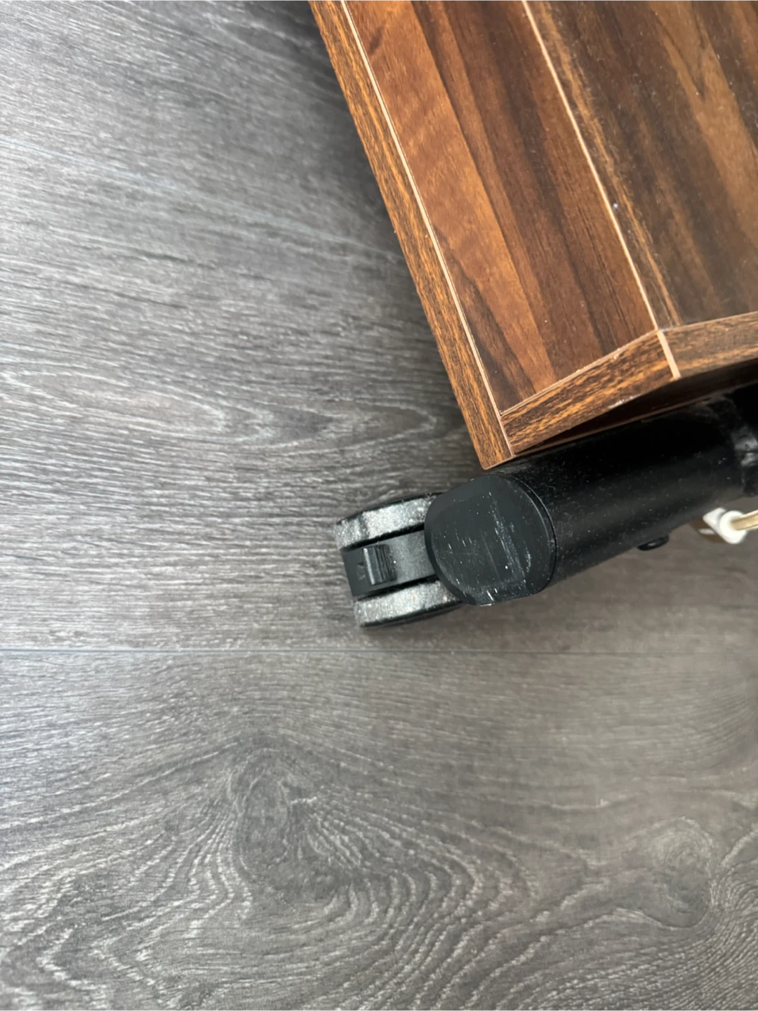 Rolling TV Stand with Shelves - photo 3