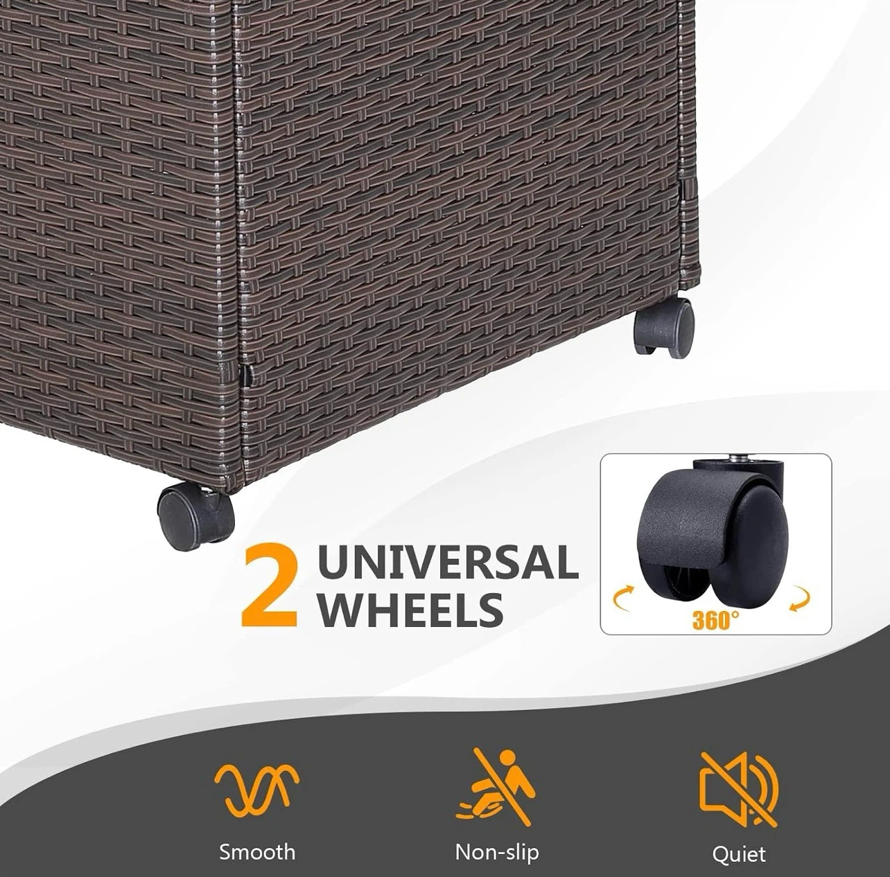 Outdoor Wicker Storage Box Deck Box - photo 3