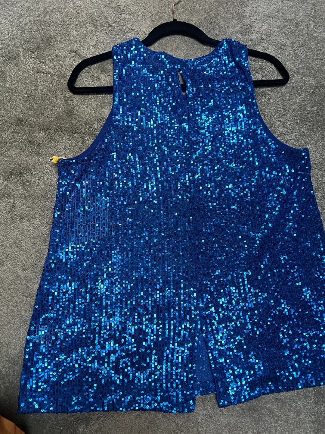 CeCe Blue Sequin Tank Top XL - photo 2
