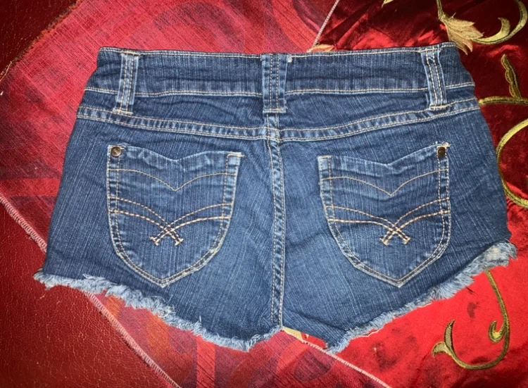 Streetwear Society Denim Cutoff Shorts Size 5 - photo 2