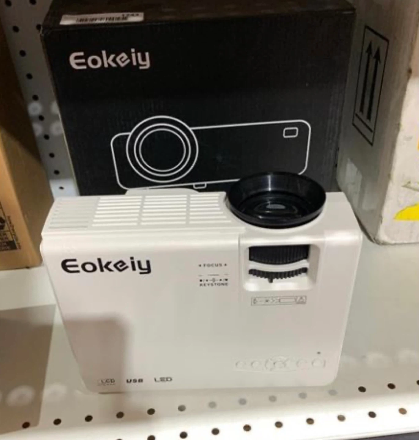 Eokeiy White Projector with HDMI, USB, TF and AV Ports - photo 2