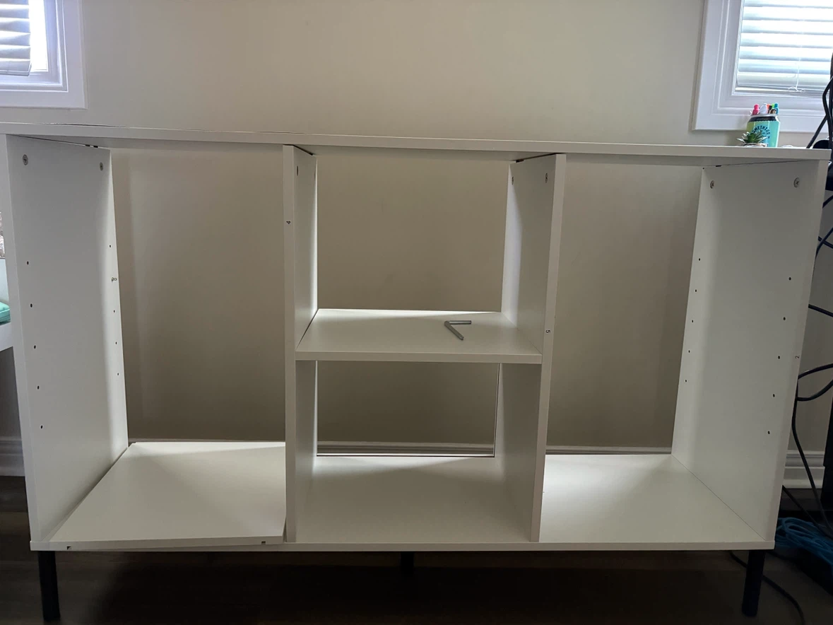 White Storage Shelf Unit