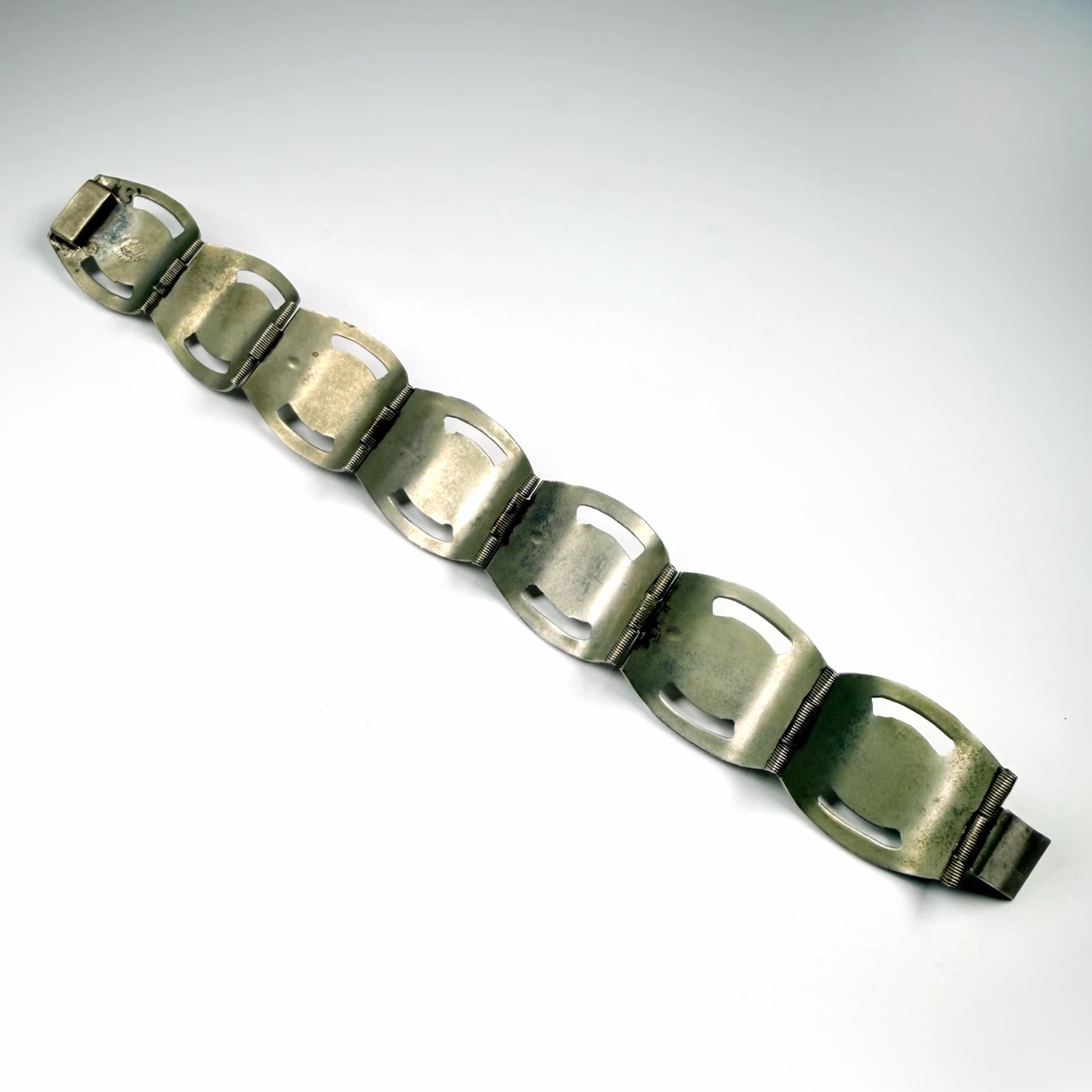 Vintage Taxco Mexico Sterling Fire Opal Bracaelt - photo 3