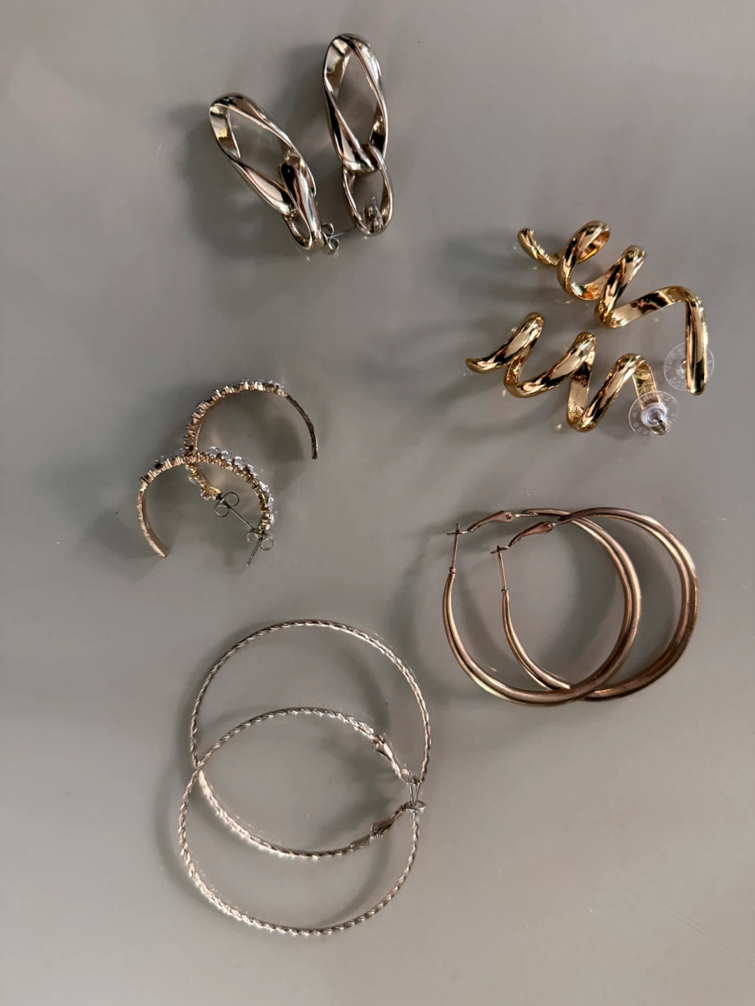 Assorted Hoop and Dangle Earrings Set - photo 2