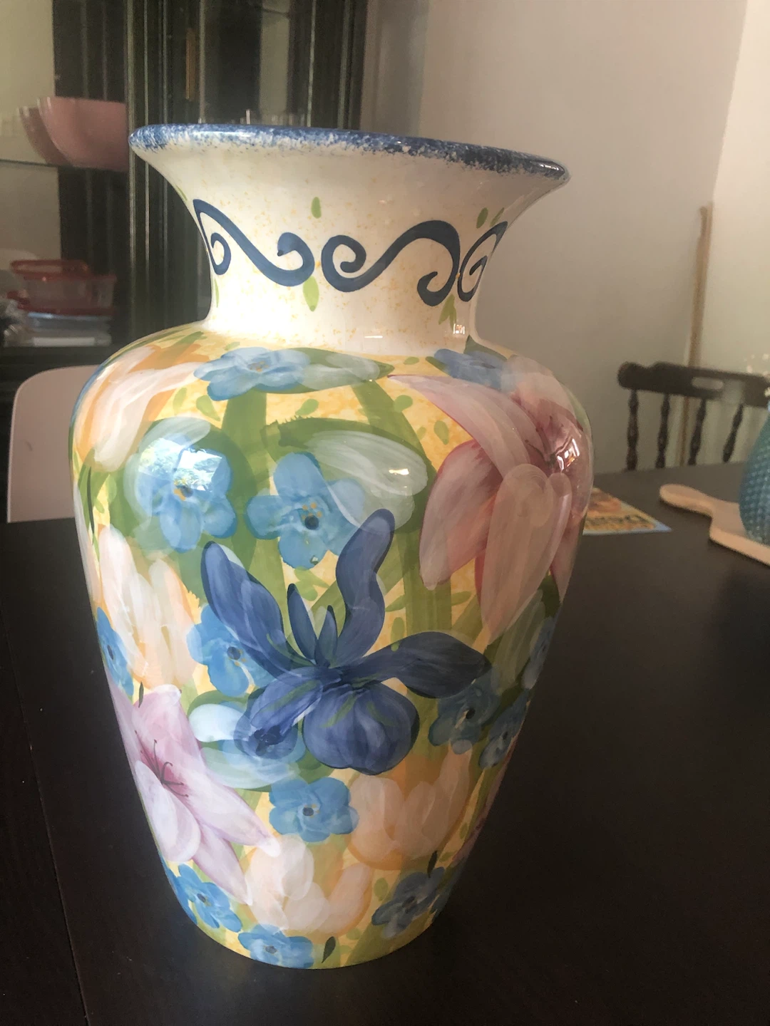 14” Certified International Lesal Studio Floral Vase