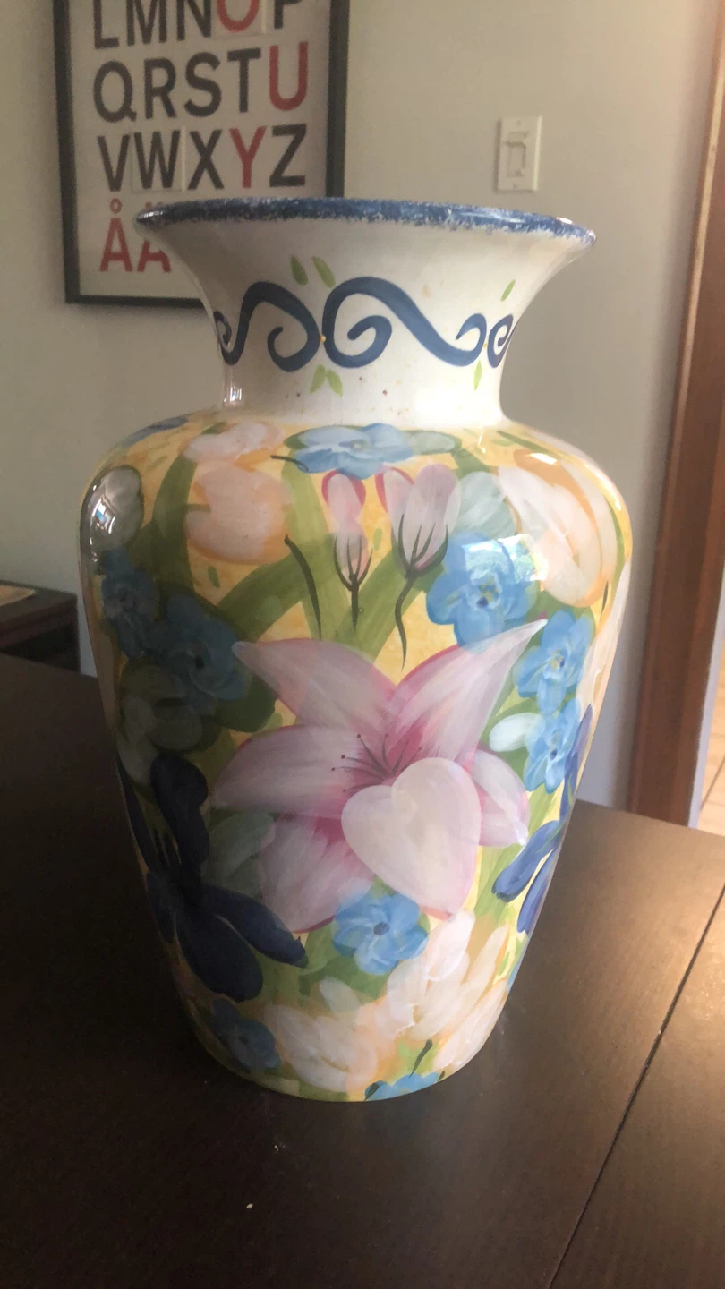 14” Certified International Lesal Studio Floral Vase - photo 3