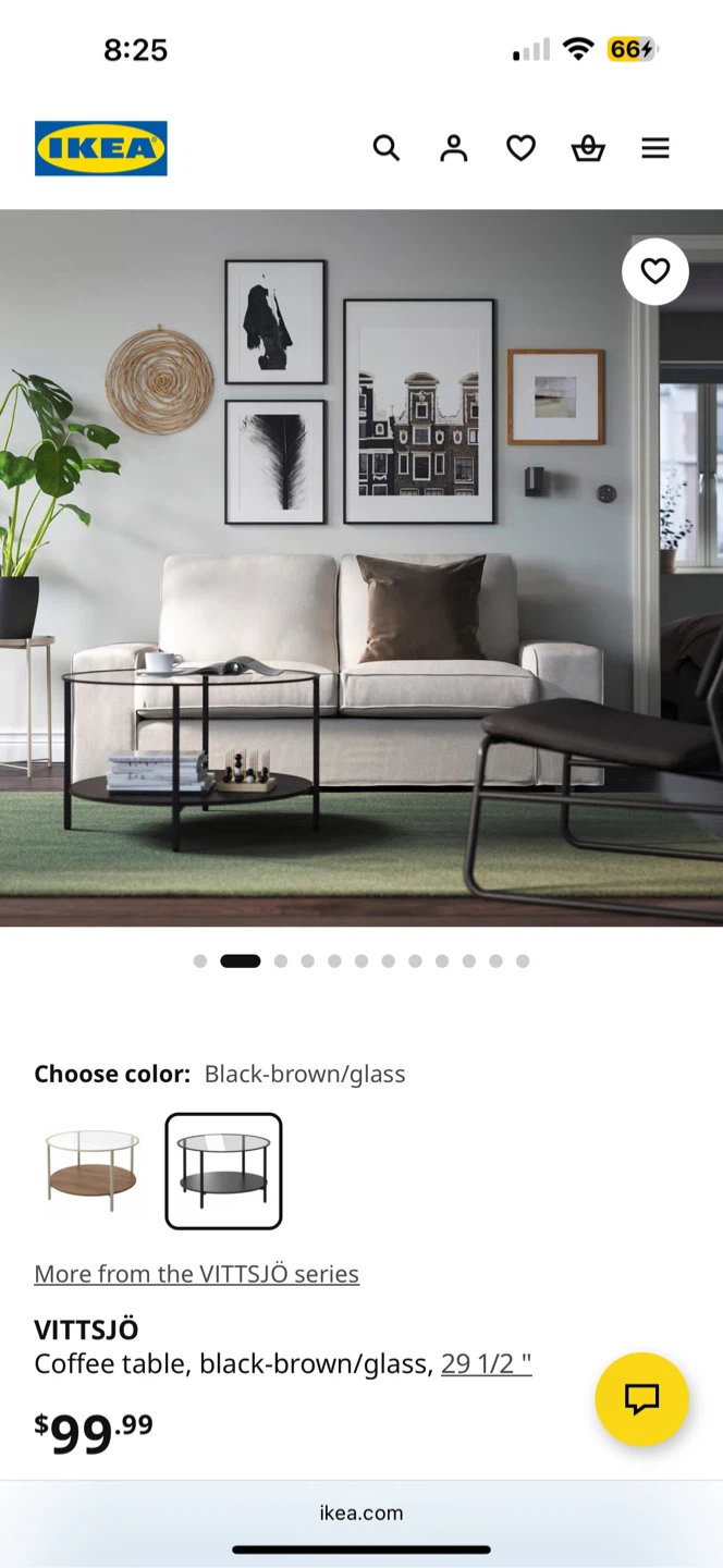 IKEA VITTSJÖ Coffee Table