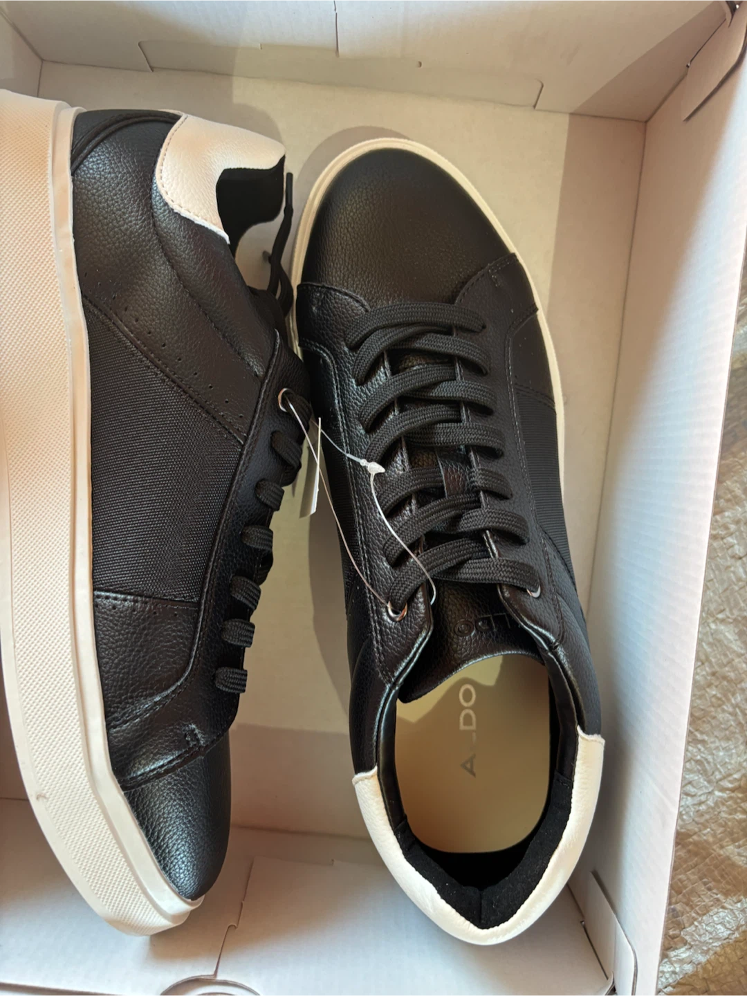 Men’s ALDO Black Sneakers - Size 10 - photo 5