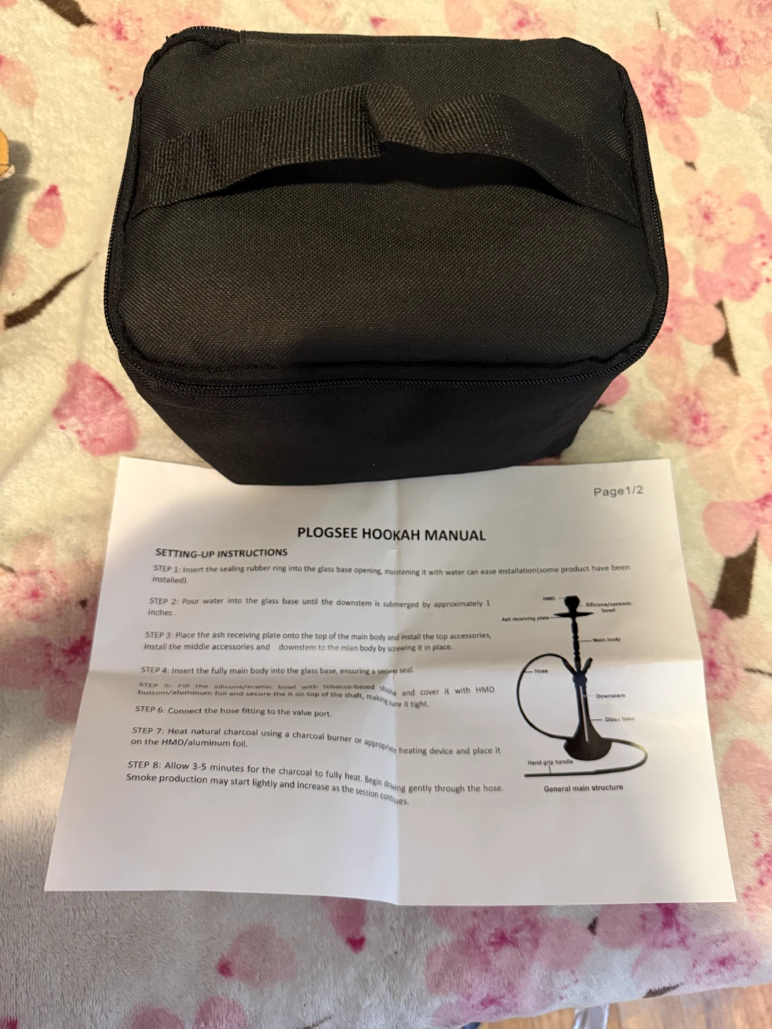 Plogsee Hookah Portable Travel Set with Case