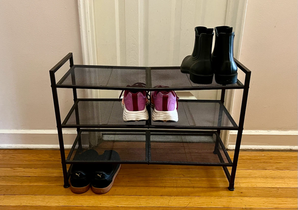 Brown 3-Tier Shoe/Storage Rack