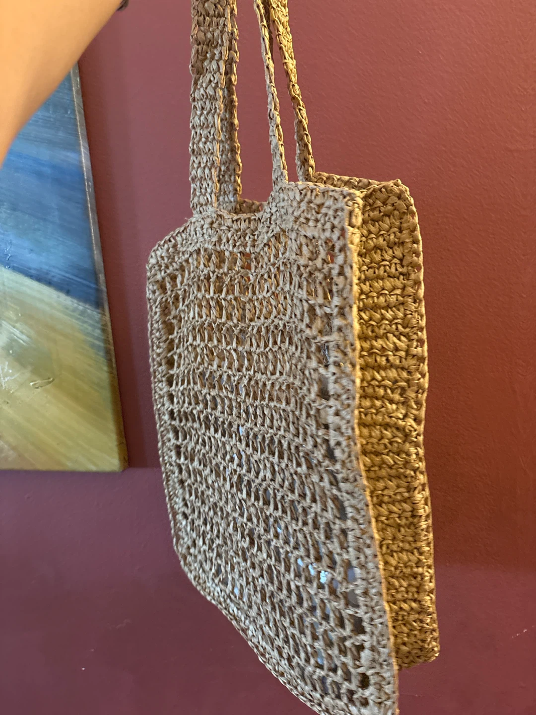 PRADA MILANO Woven Straw Tote Bag NEW - photo 3