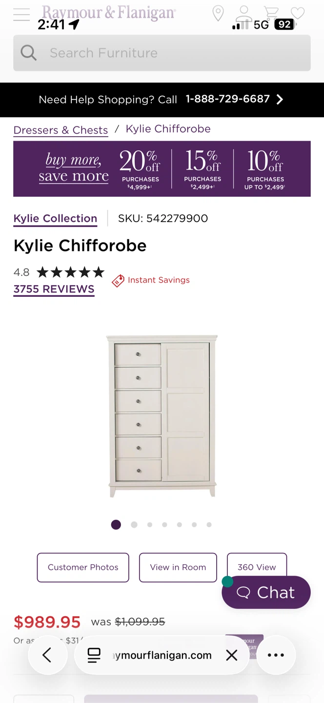 Wooden Wardrobe/Dresser - photo 2