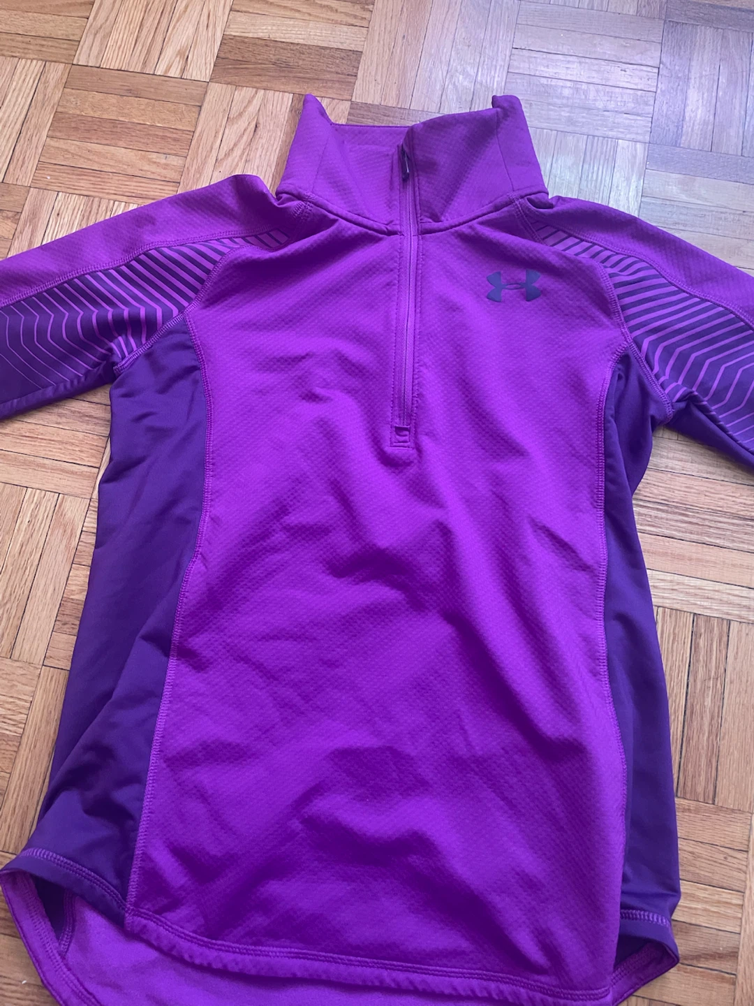 Under Armour Purple 1/4 Zip Pullover Top