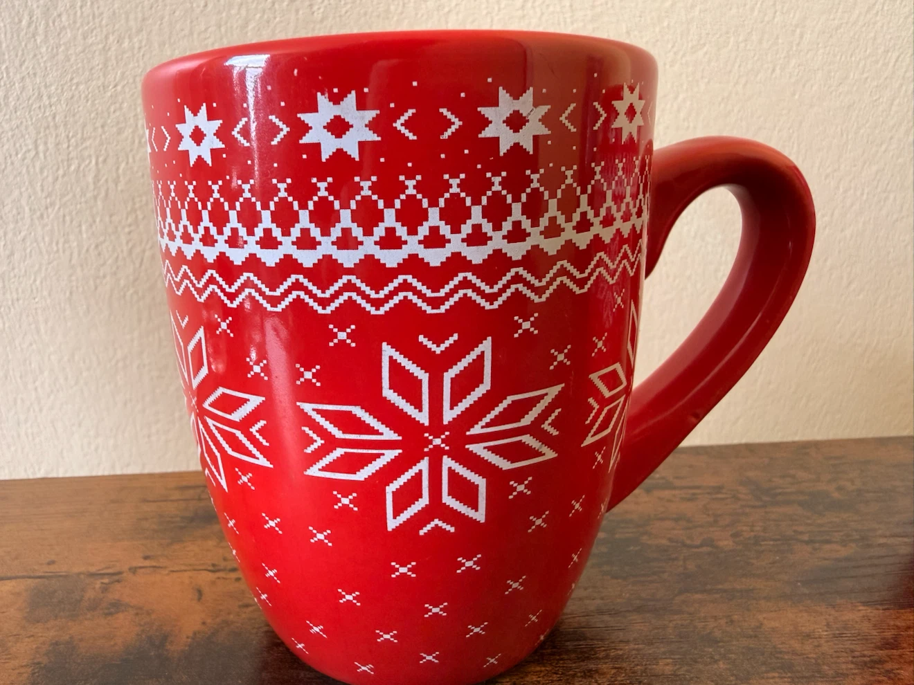 NEW Set of Red Snowflake Mugs - photo 2