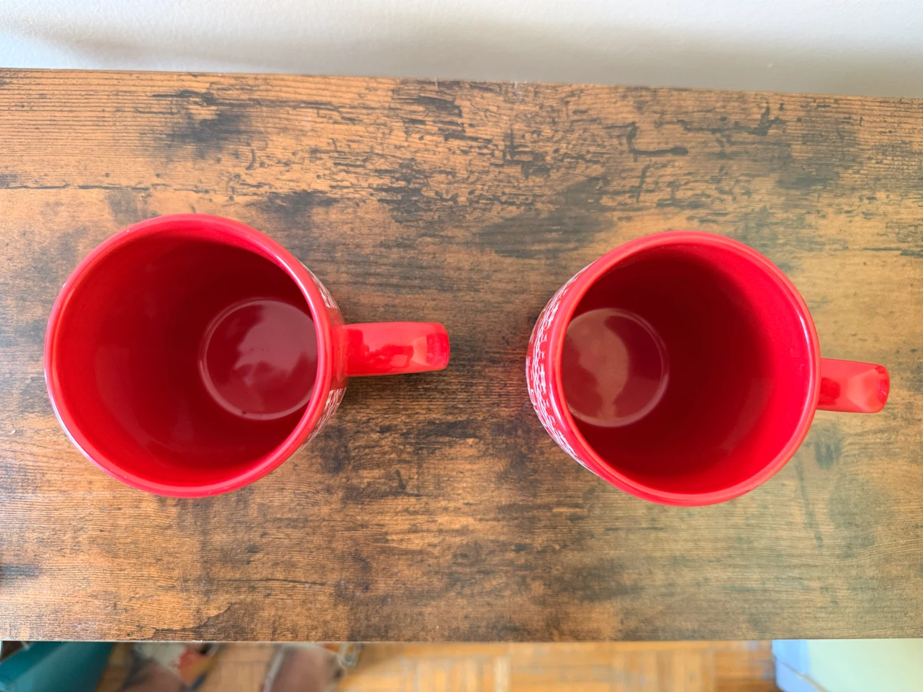 NEW Set of Red Snowflake Mugs - photo 3