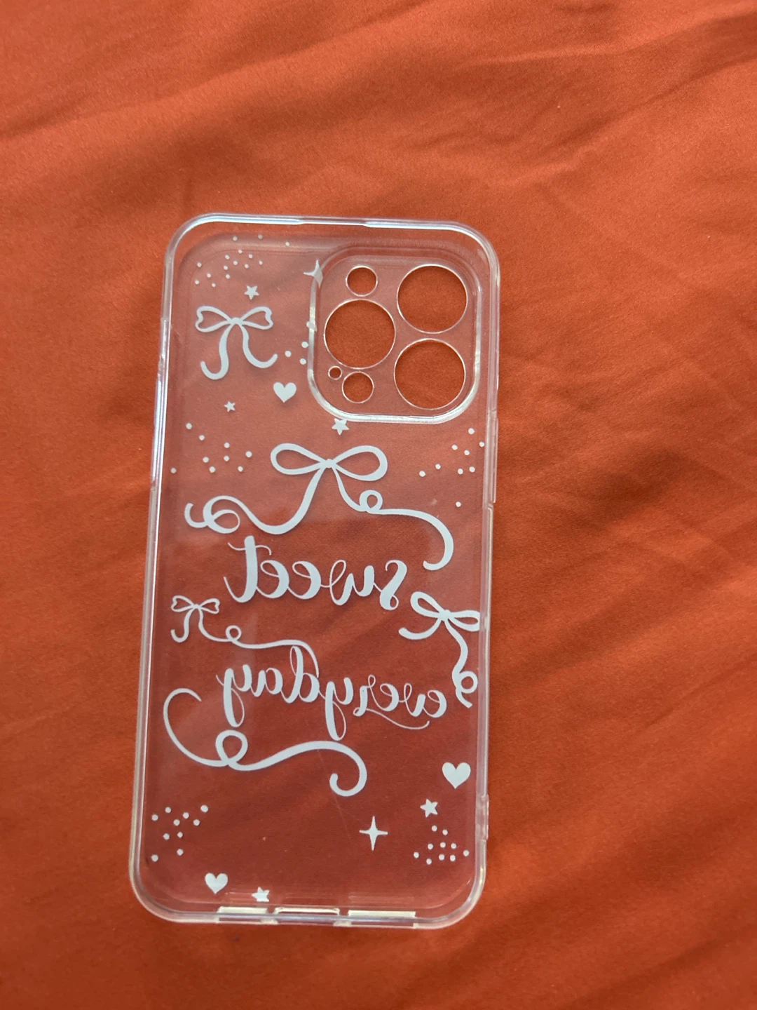 Clear "sweet everyday" Phone Case - photo 2