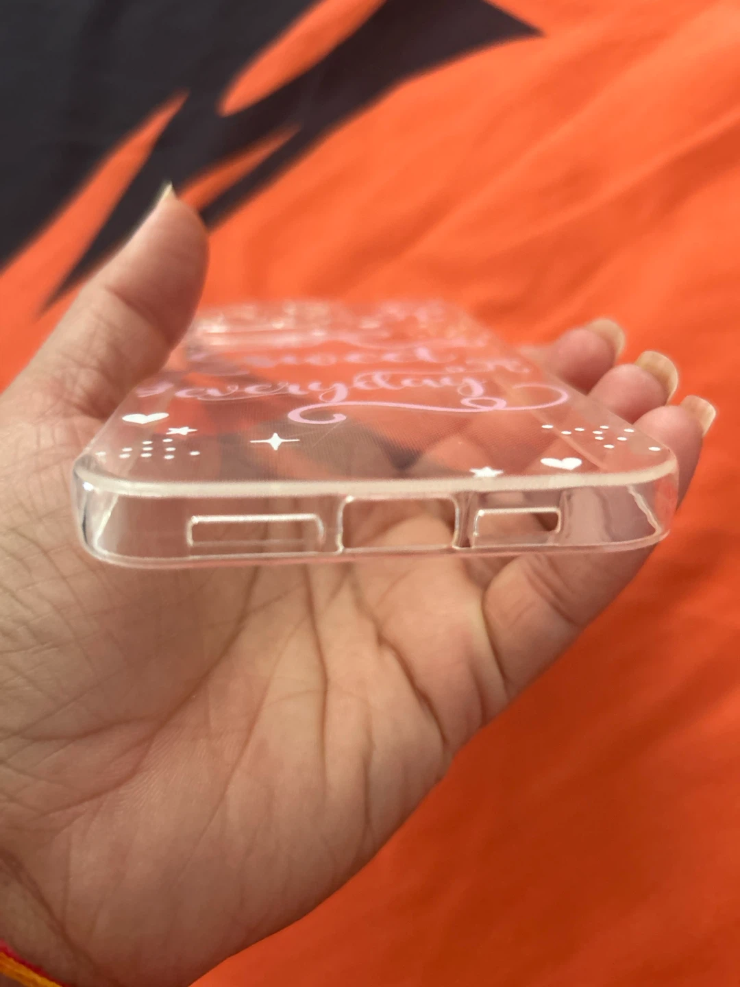 Clear "sweet everyday" Phone Case - photo 3