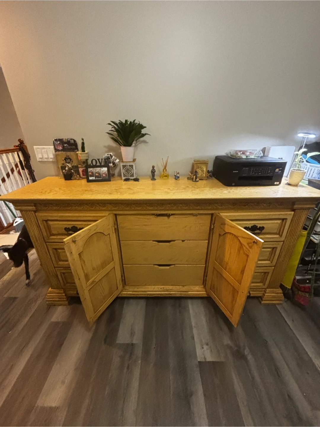 Solid wood dresser