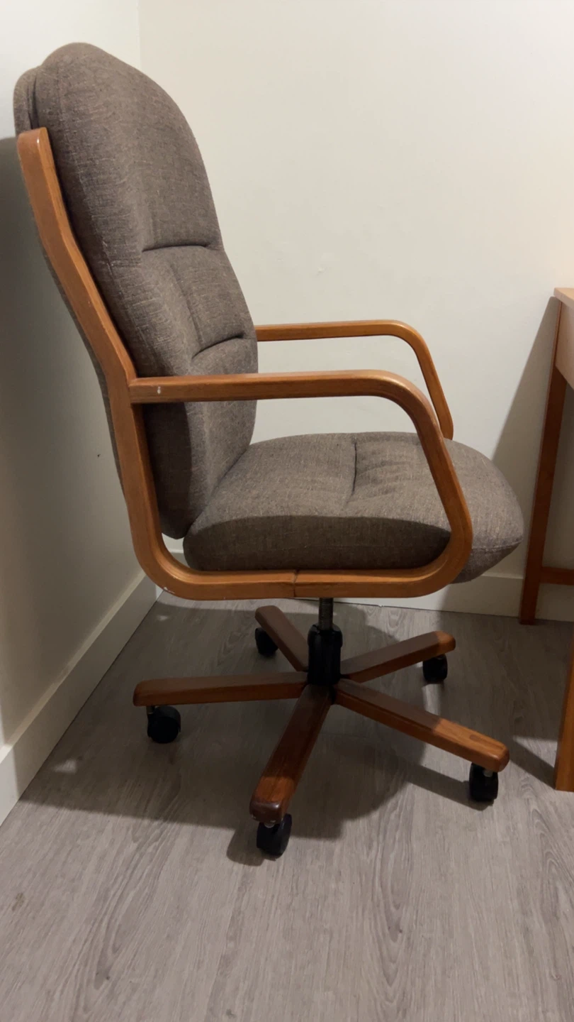 Office Chair with Wood Accents