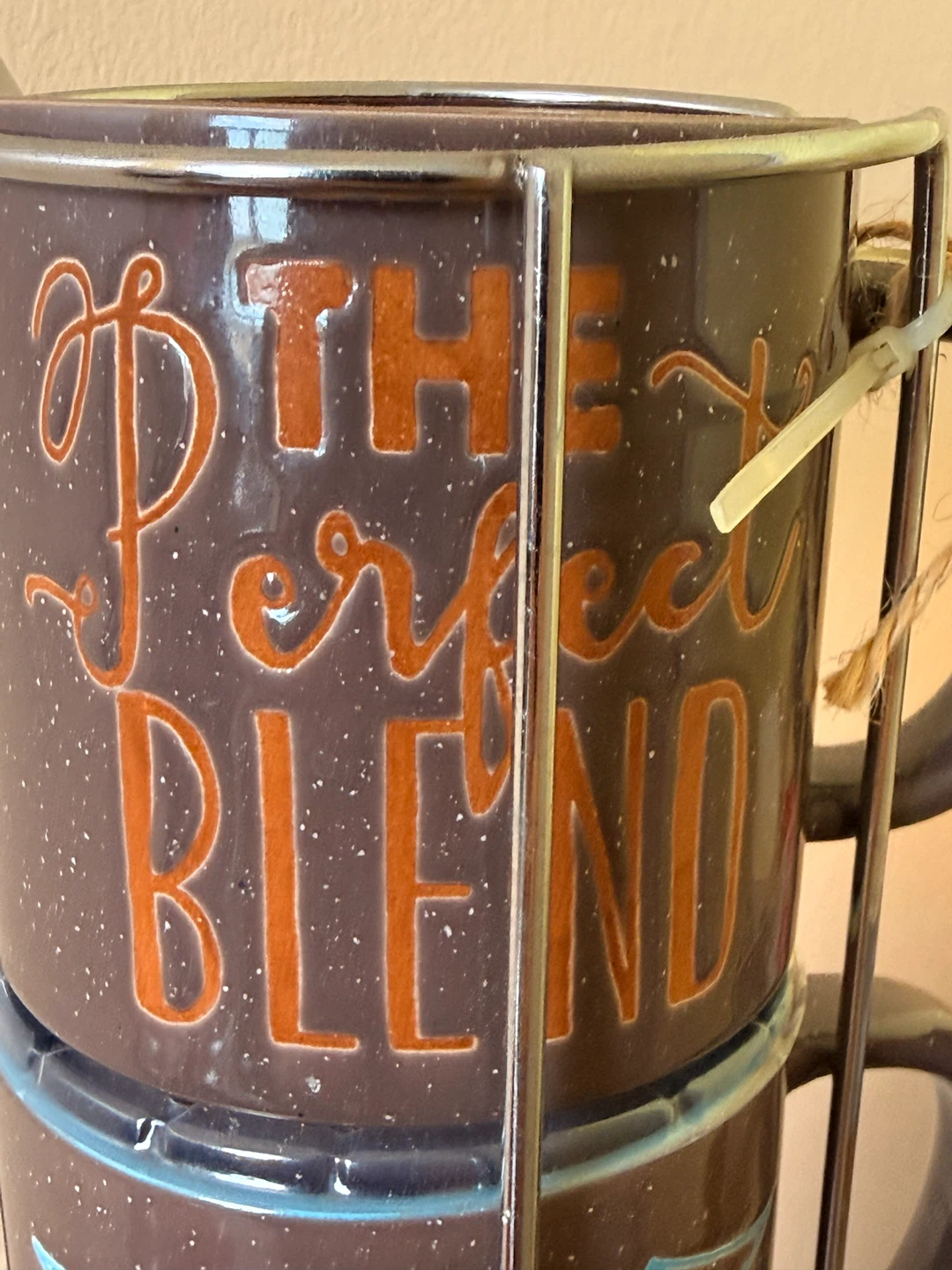 NEW Set of 4 Stackable Coffee Mugs with Stand - photo 5