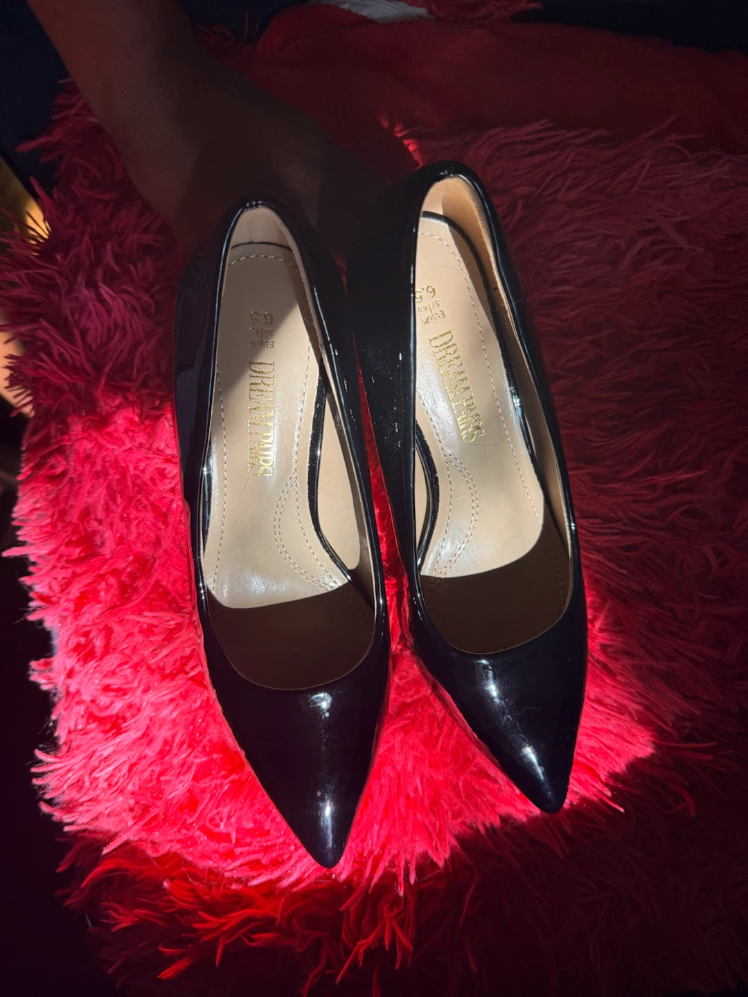 Black 4 inch heels