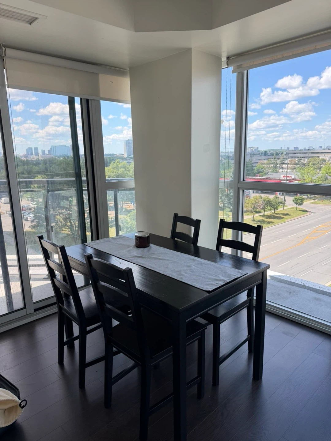 Black Dining Table Set with 4 Chairs - photo 2