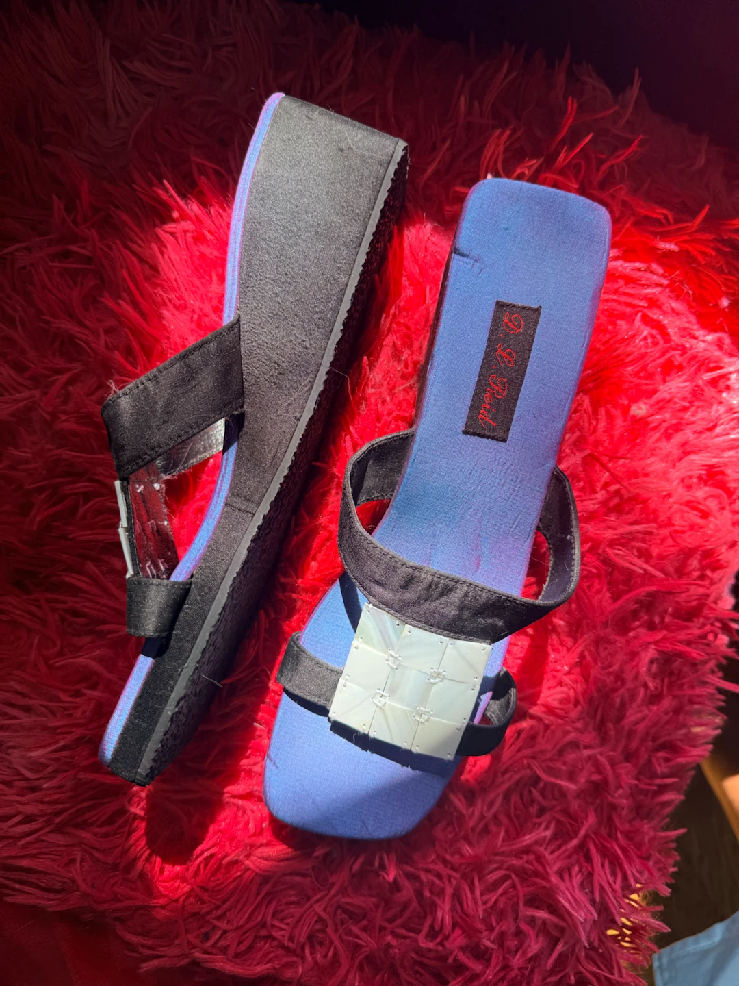 D&D Brand Platform Wedge Sandals Size 39 - photo 2