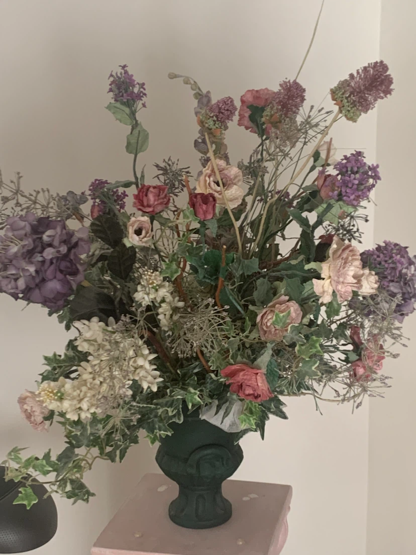 Artificial Flower Arrangement in Urn