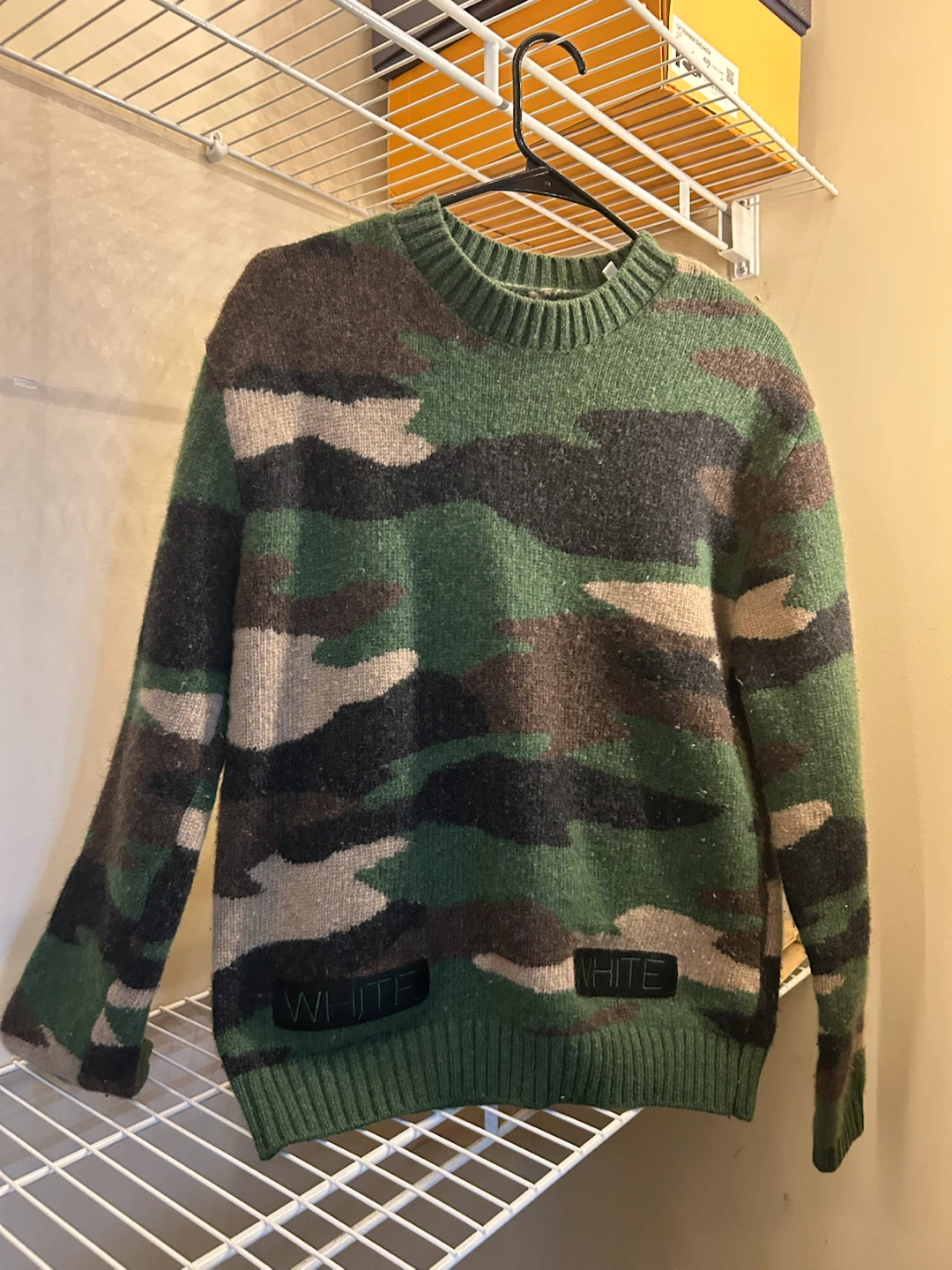 Off-White Camo Wool Sweater